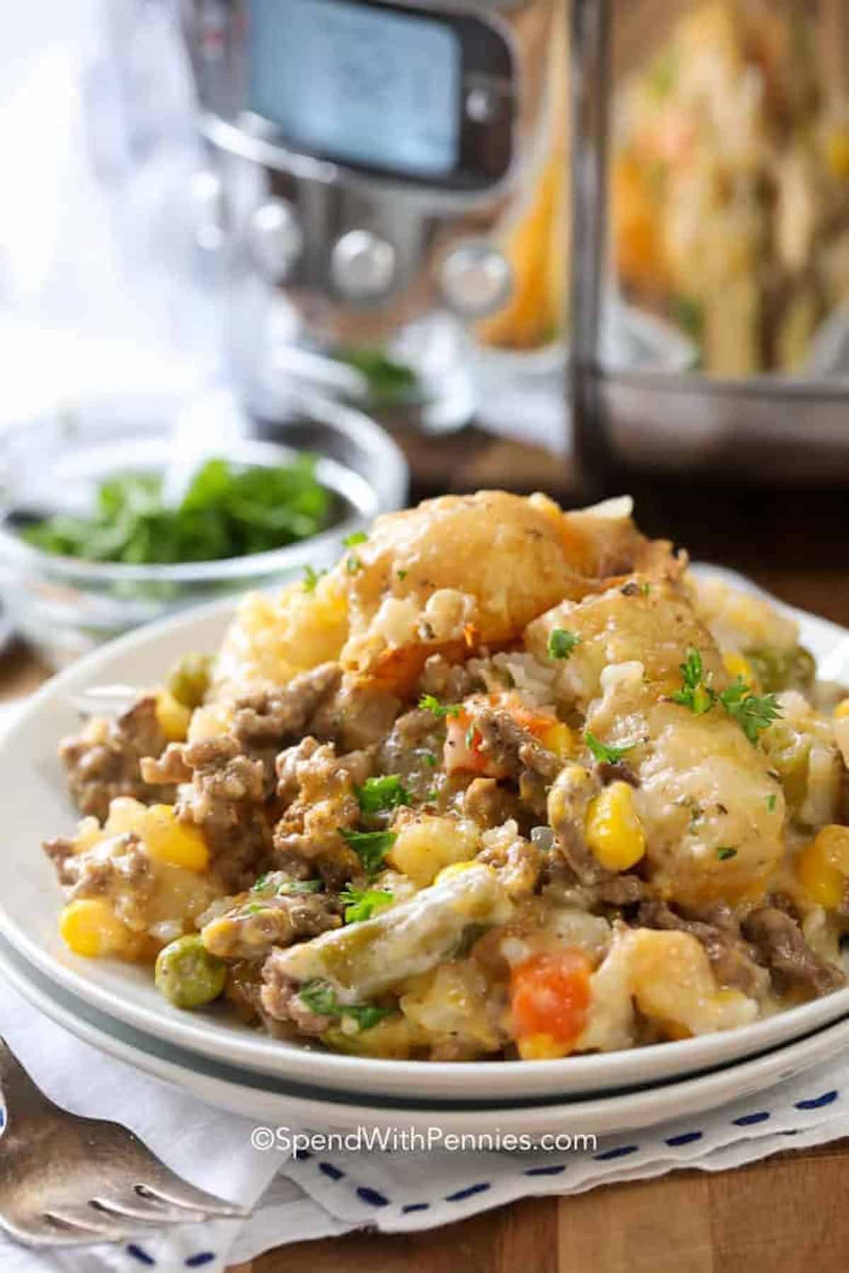 Beef Tater Tot Topping