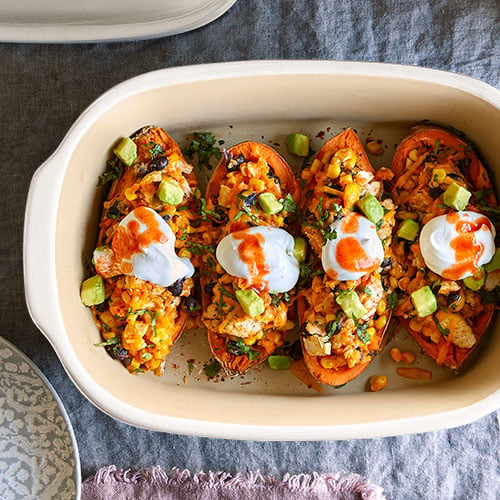 Southwestern Stuffed Sweet Potatoes