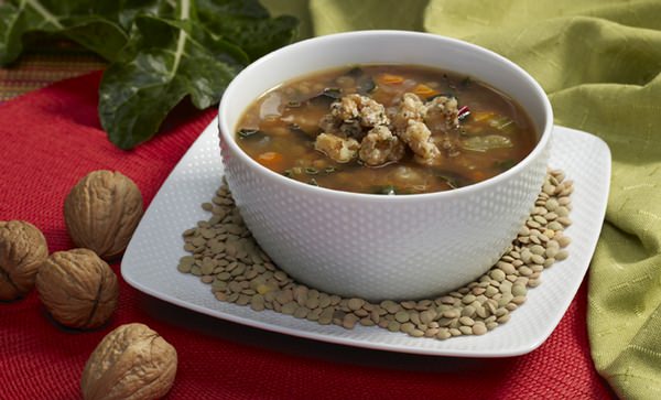 Lentil Walnut Soup