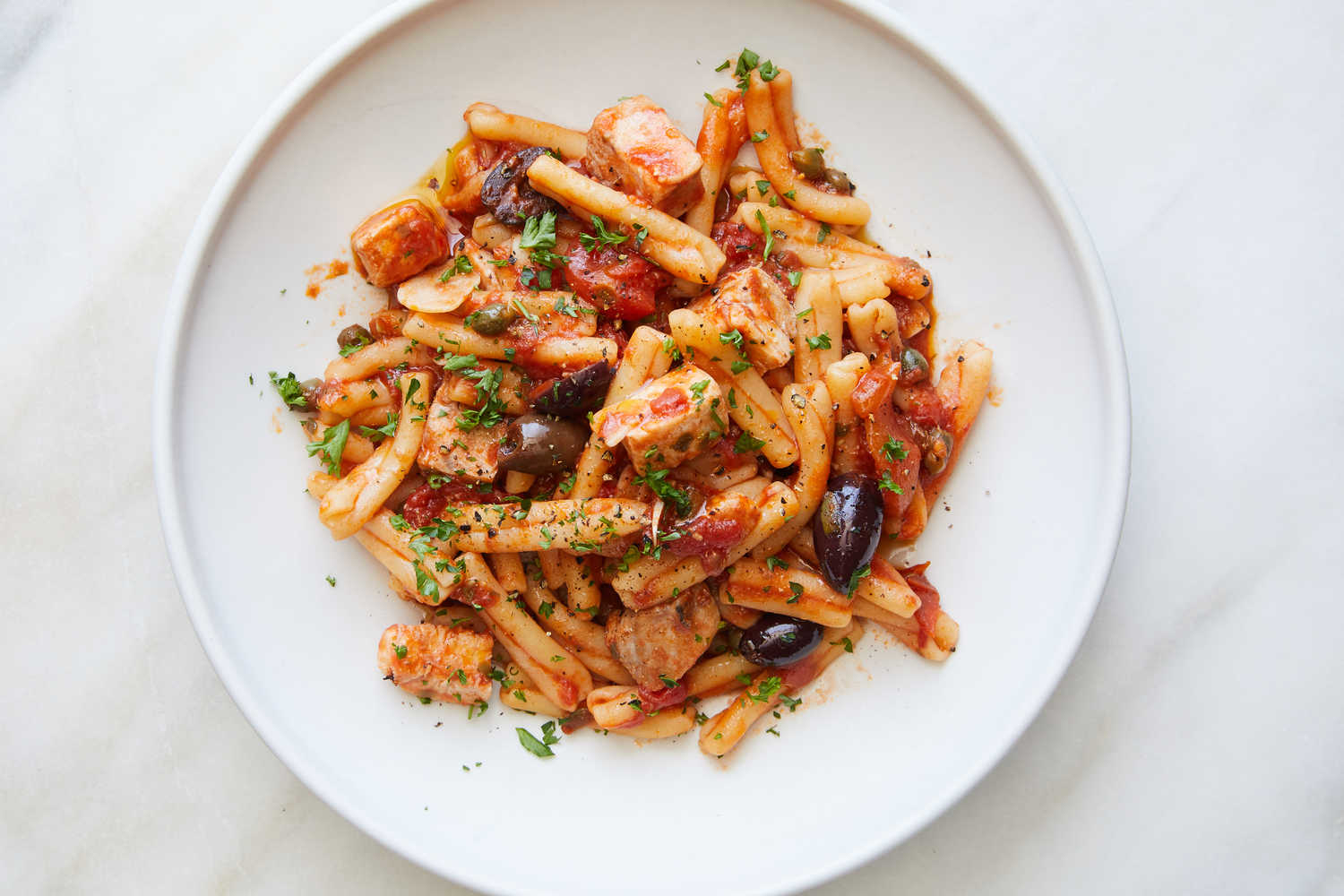 Grilled Swordfish Penne