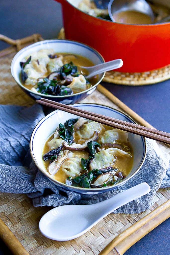 Mushroom Wonton Soup