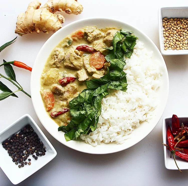 Thai Green Curry Chicken with Potatoes