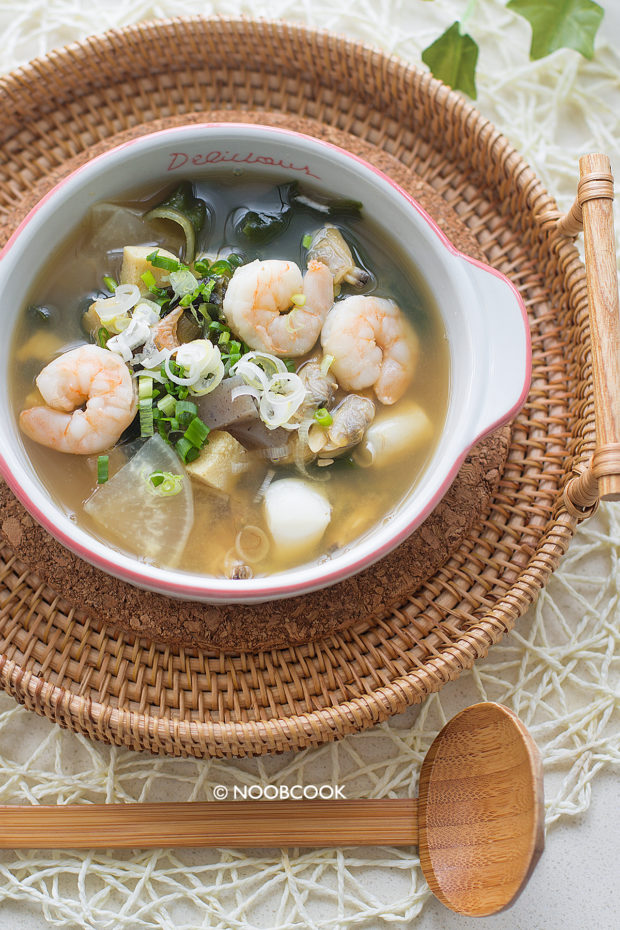 Japanese Miso Seafood Soup