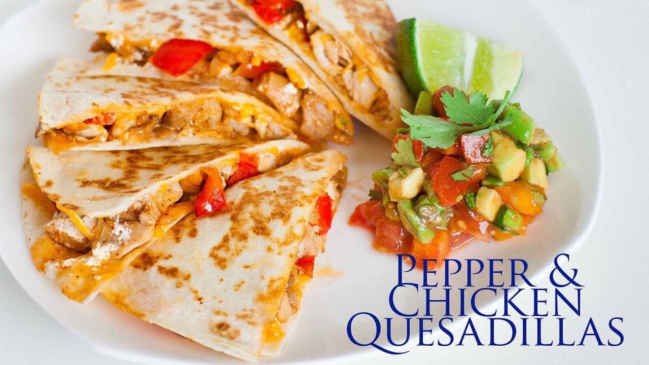 Chicken Quesadillas with Peppers