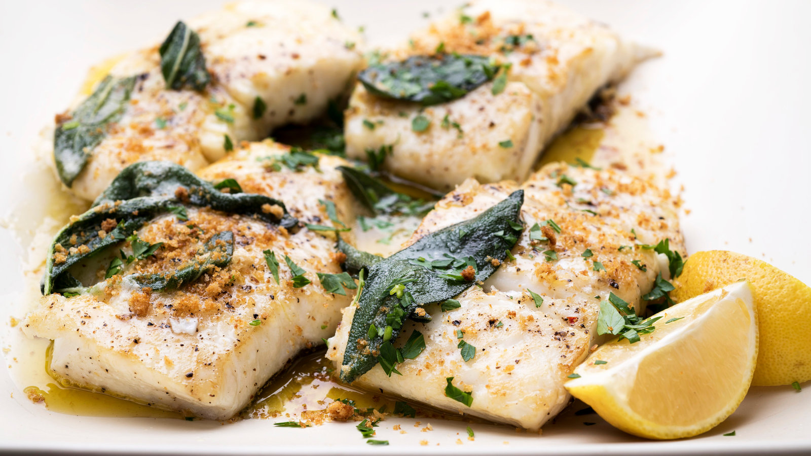 Halibut with Brown Butter Sage