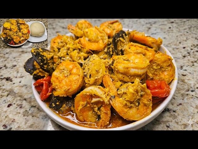 Egusi Soup with Shrimp