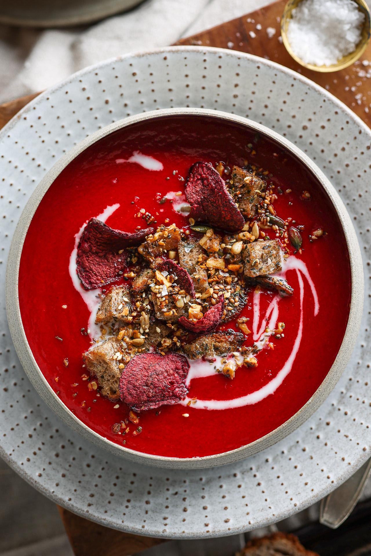 Beet Sweet Potato Soup
