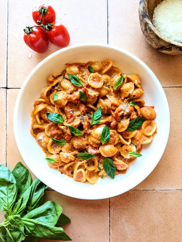 Creamy Tomato Basil Orecchiette