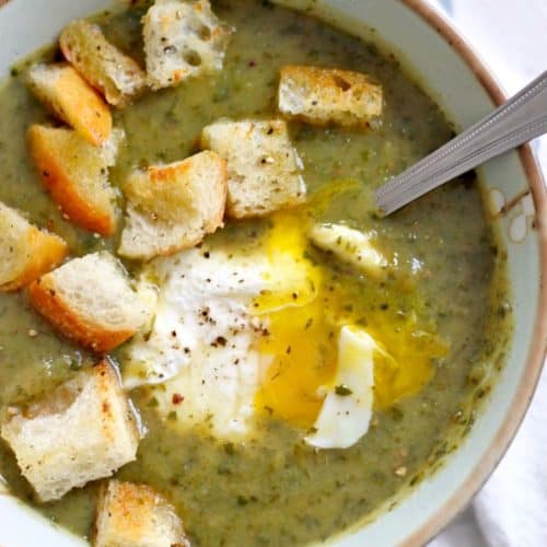 Creamy Potato Spinach Soup