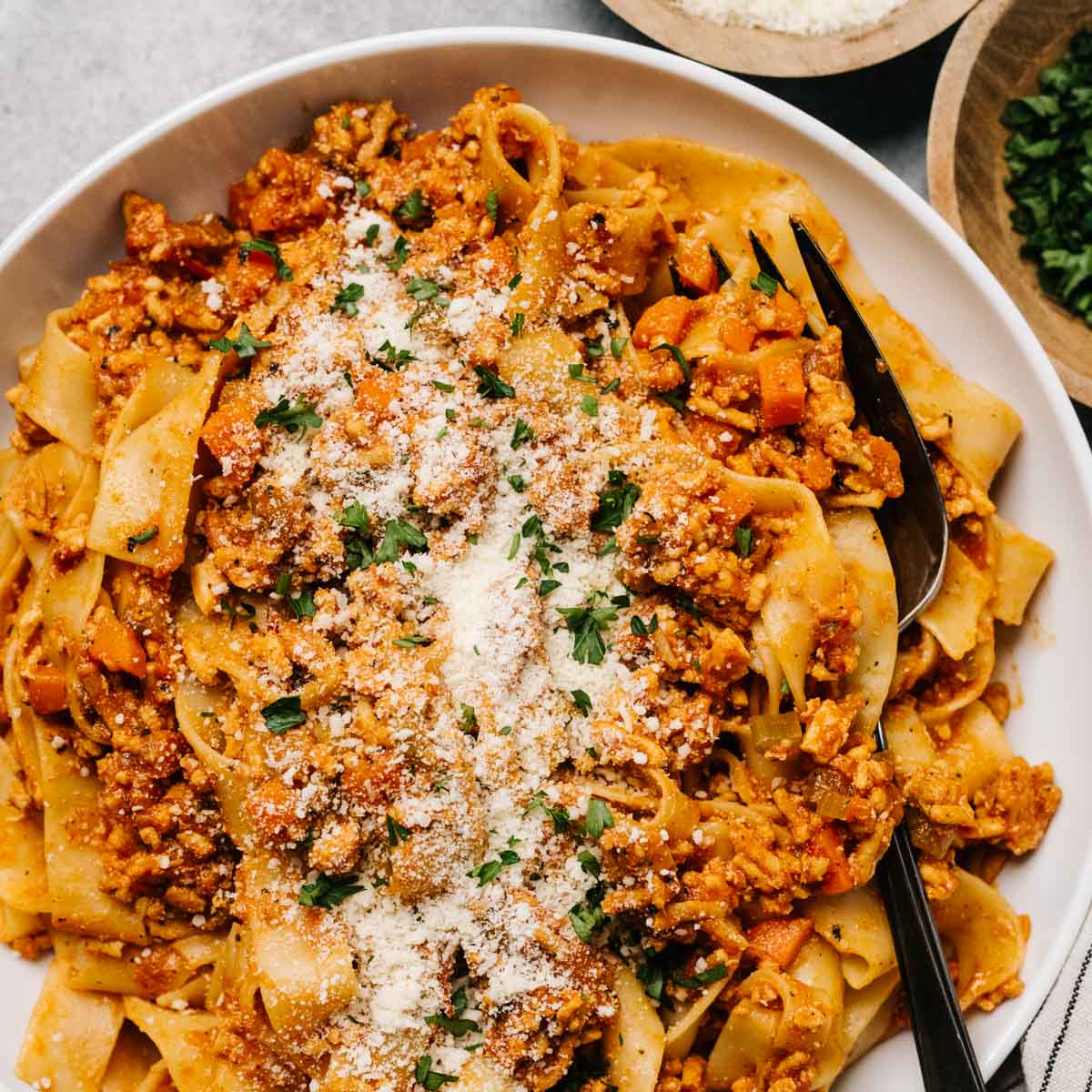 Classic Bolognese with Ground Chicken