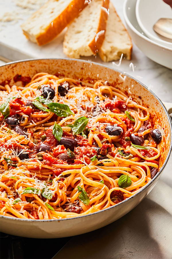 Puttanesca Pasta with Olives