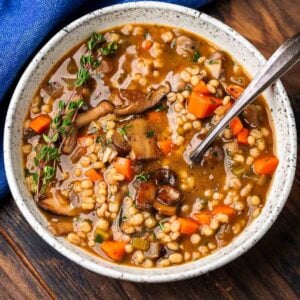 Broccoli Mushroom Barley Soup
