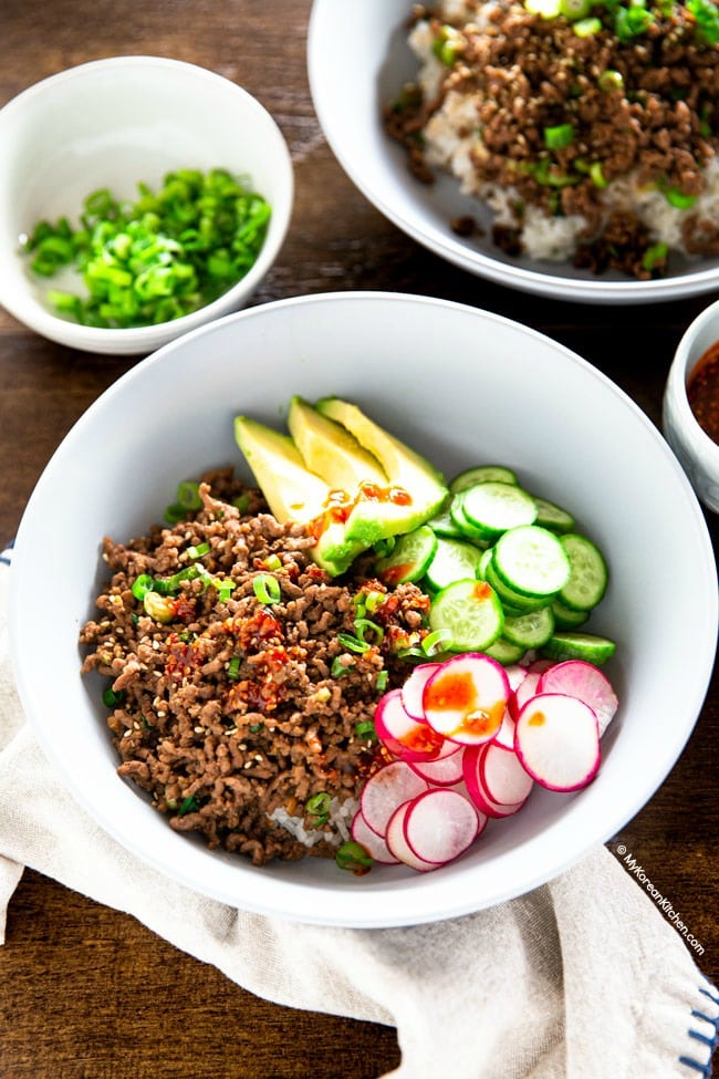 Korean Ground Beef Rice Bowl