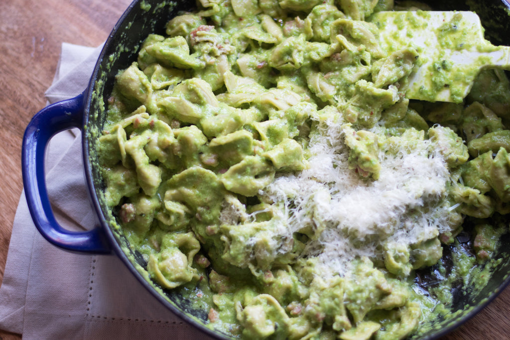 Pesto Tortellini With Peas