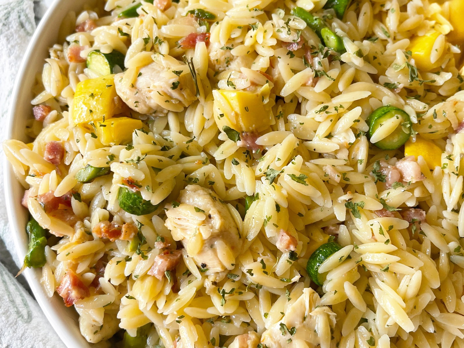 Chicken Orzo Primavera