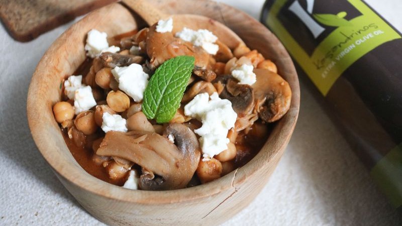 Spiced Mushroom and Chickpea