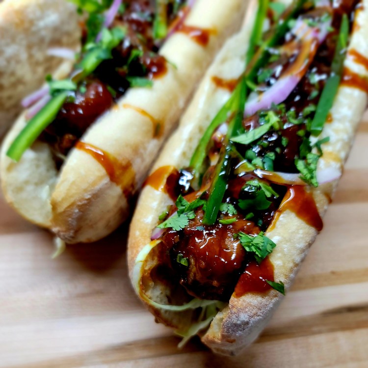 Teriyaki Chicken Meatball Subs