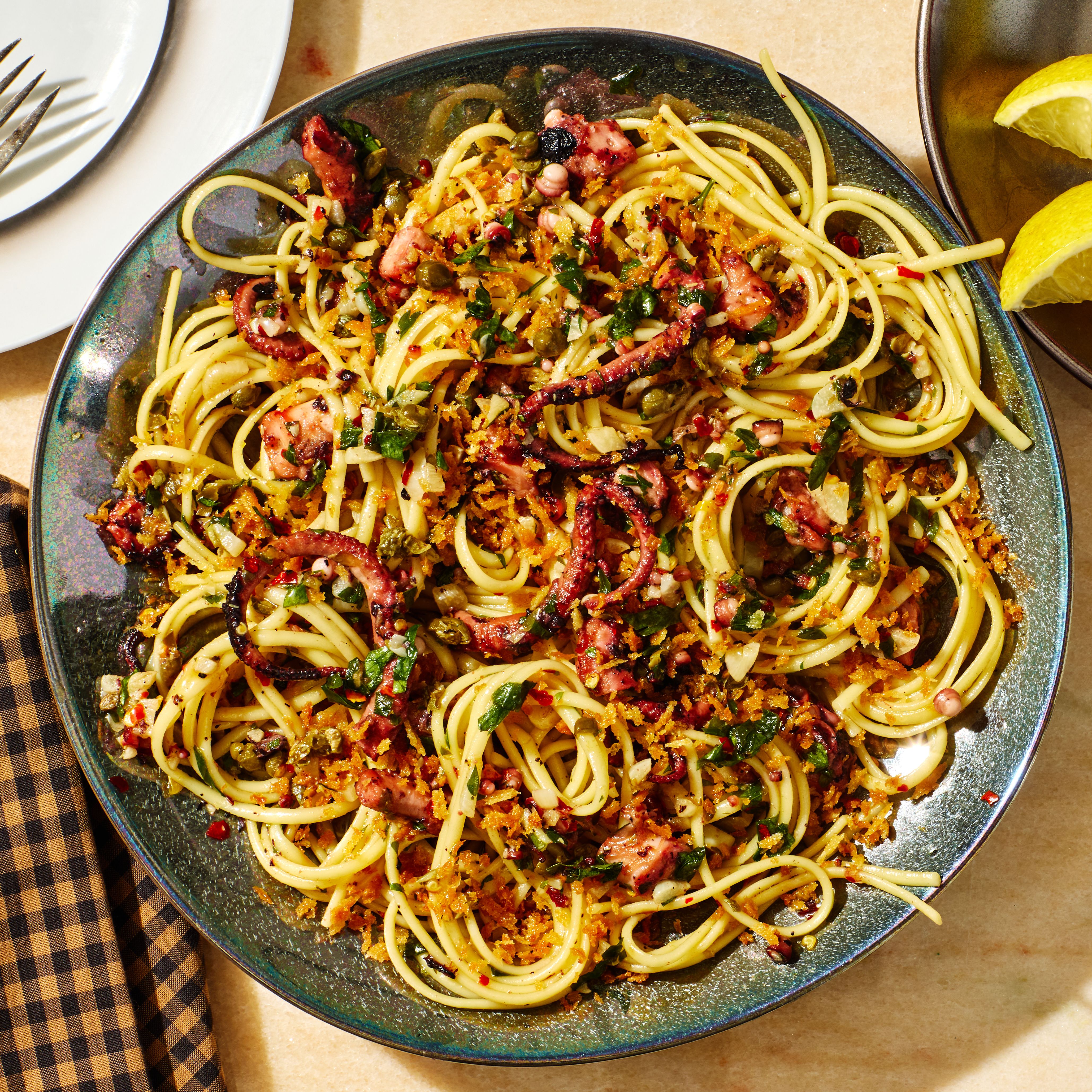 Octopus Pasta with Paprika