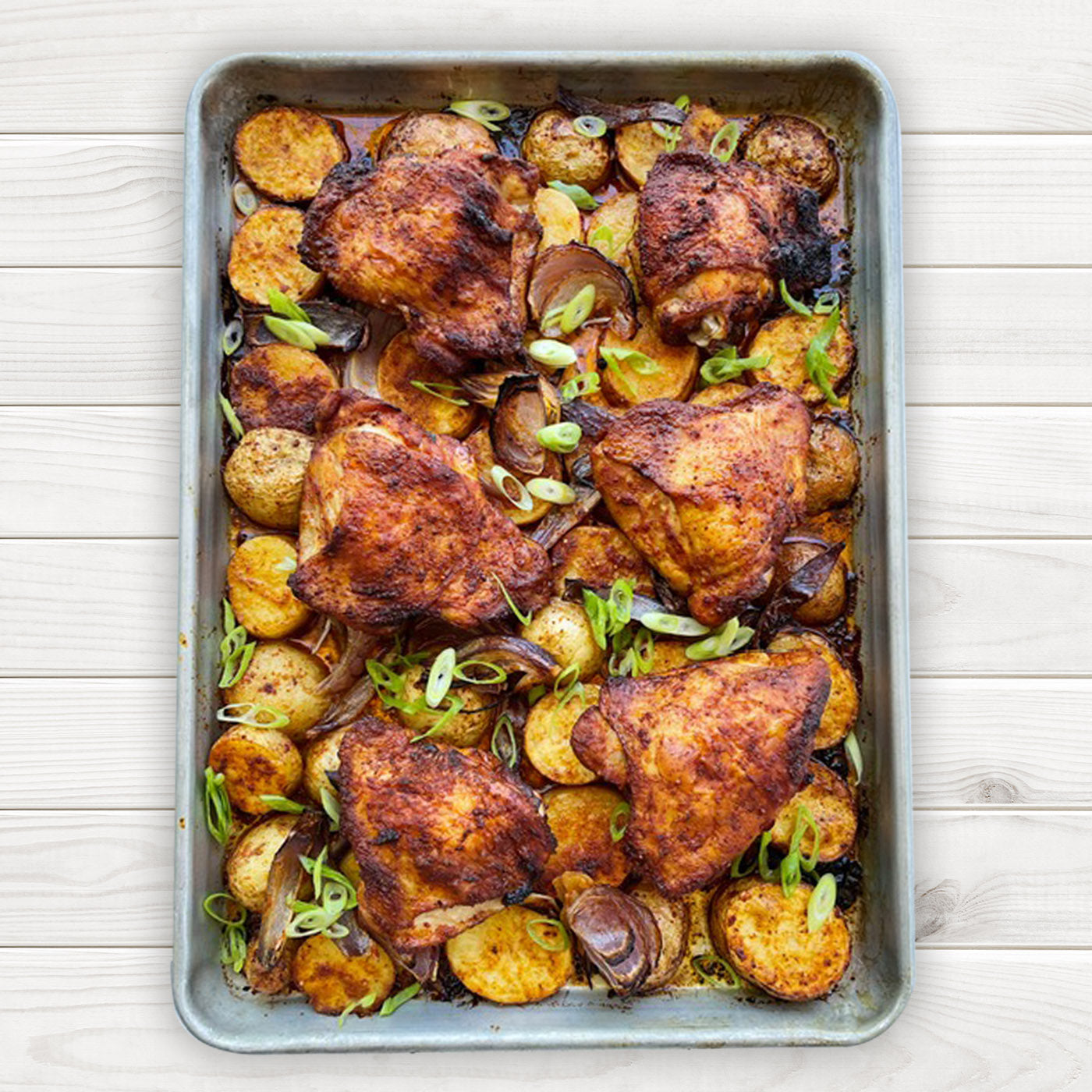 BBQ Chicken and Potato Sheet Pan Dinner
