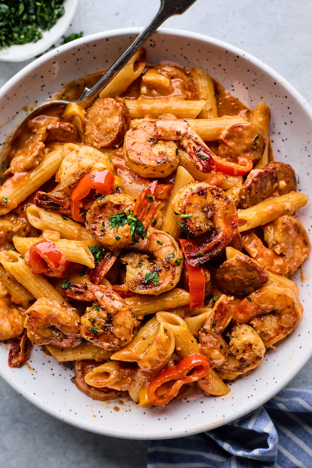 Cajun Shrimp Pasta with Peppers