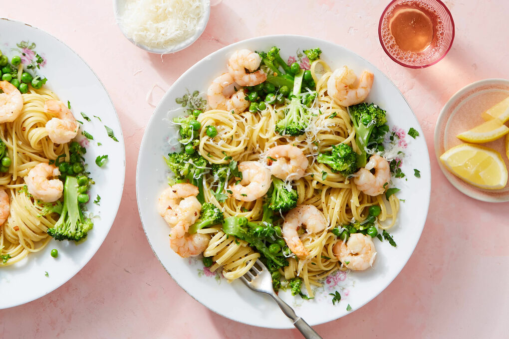 Shrimp And Broccoli Linguine