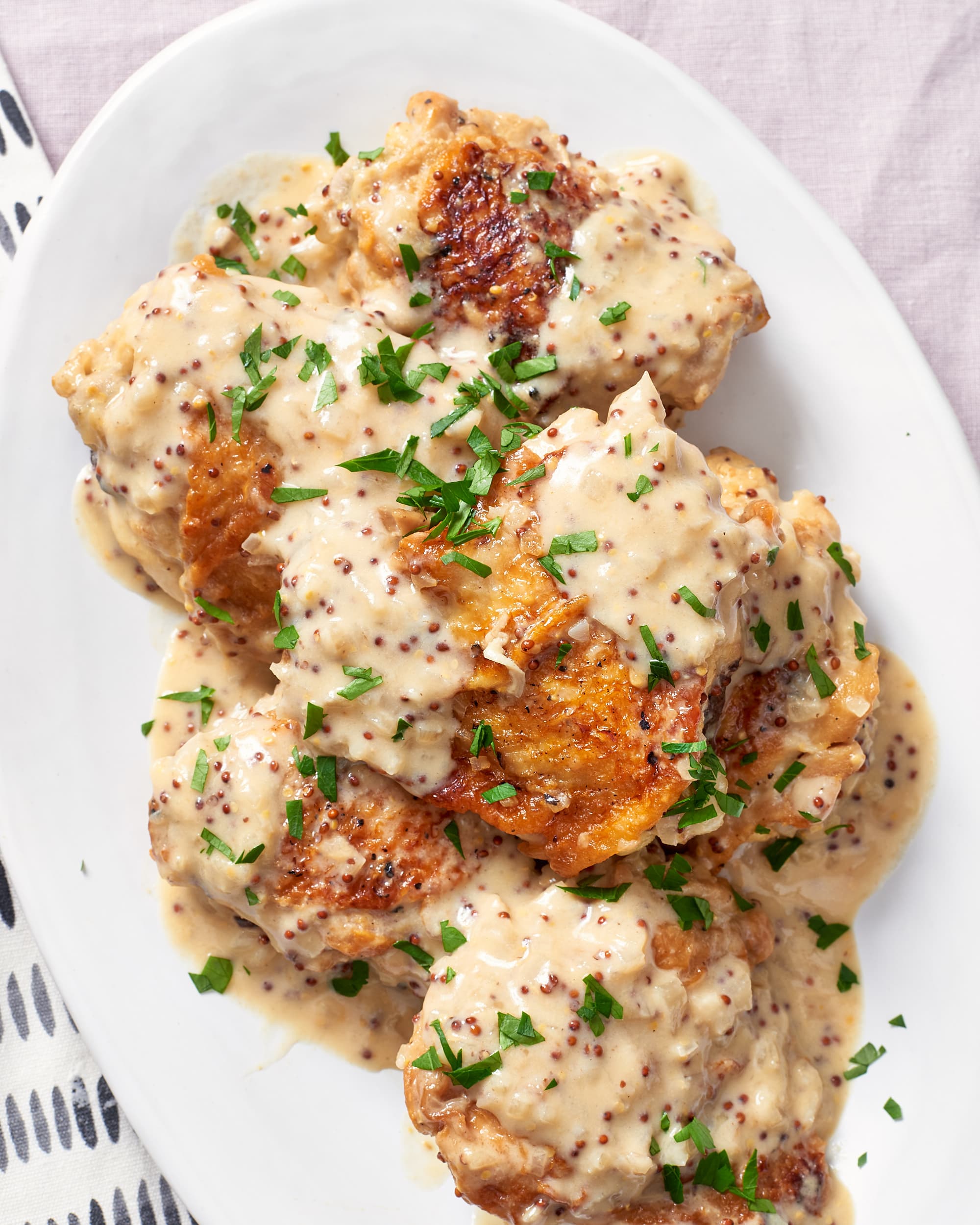 French Mustard and White Wine Chicken