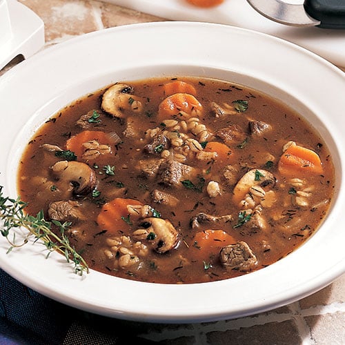 Beef Barley Mushroom Soup