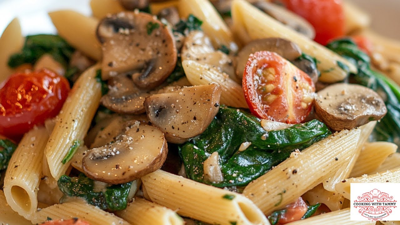 Spinach and Mushroom Primavera