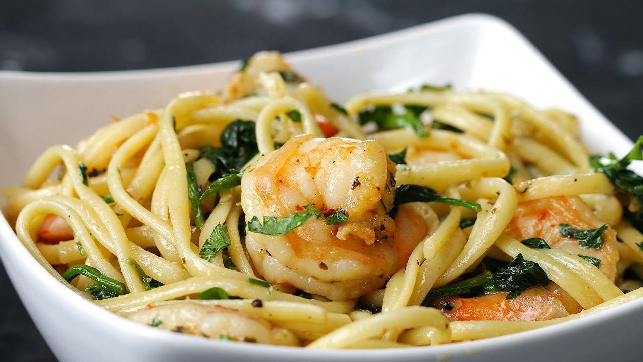 Lemon Herb Shrimp Linguine