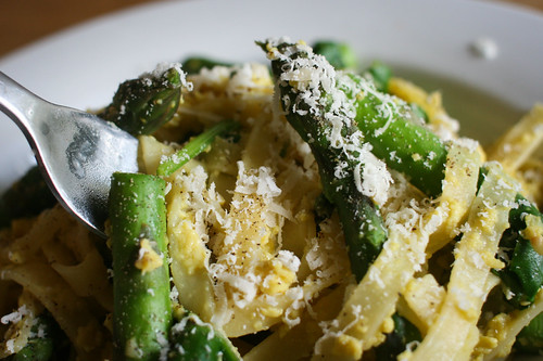Truffle Oil Asparagus Fettuccine