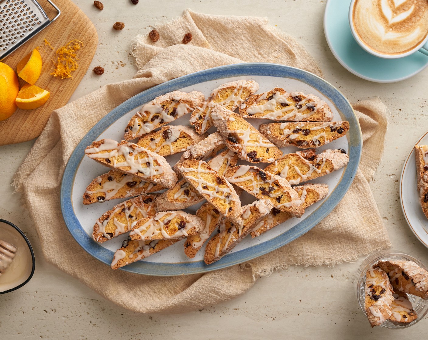 Rum Raisin Biscotti Boozy