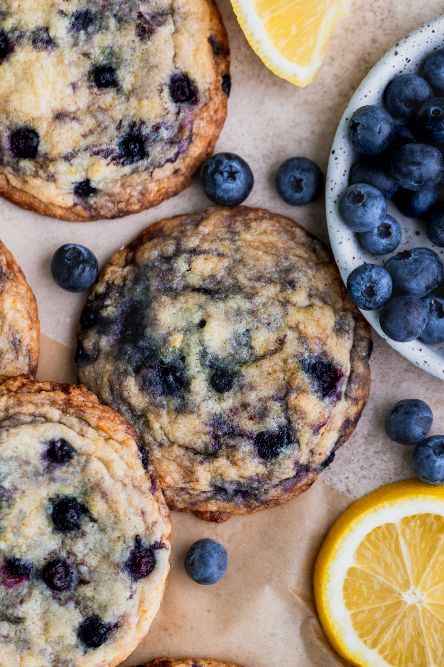 Lemon Blueberry Drop Cookies