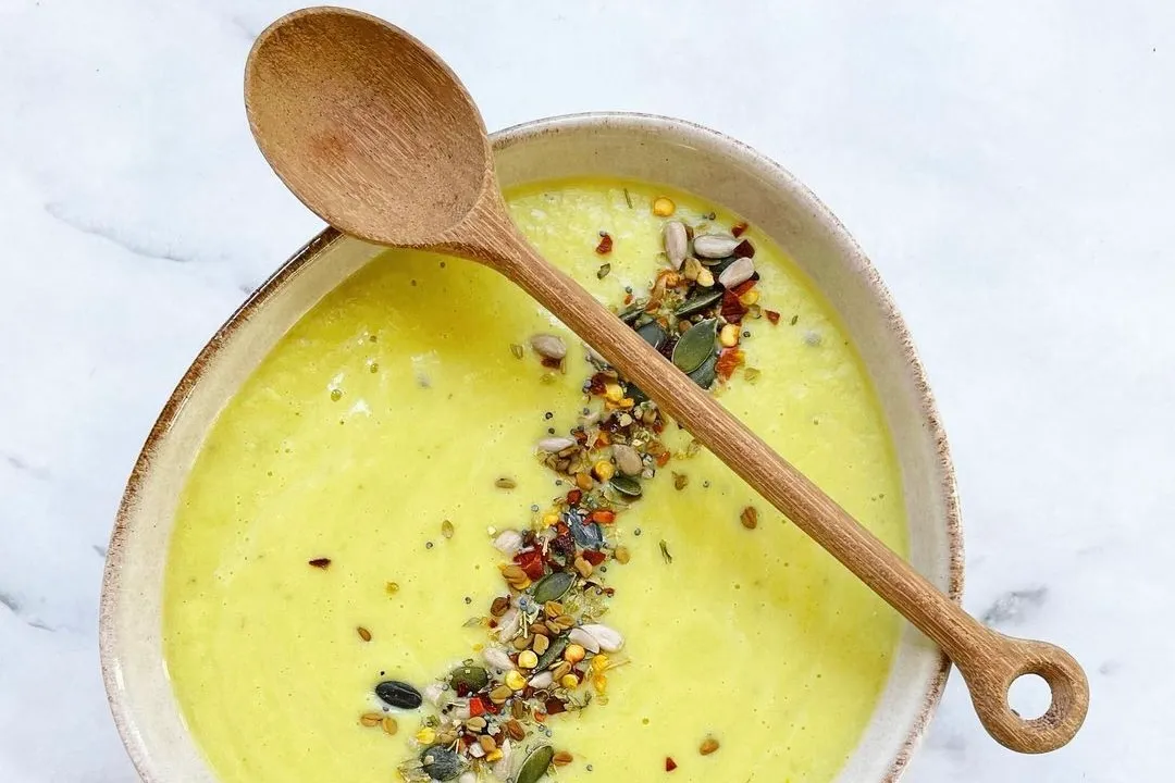 Celery Soup with Saffron Threads