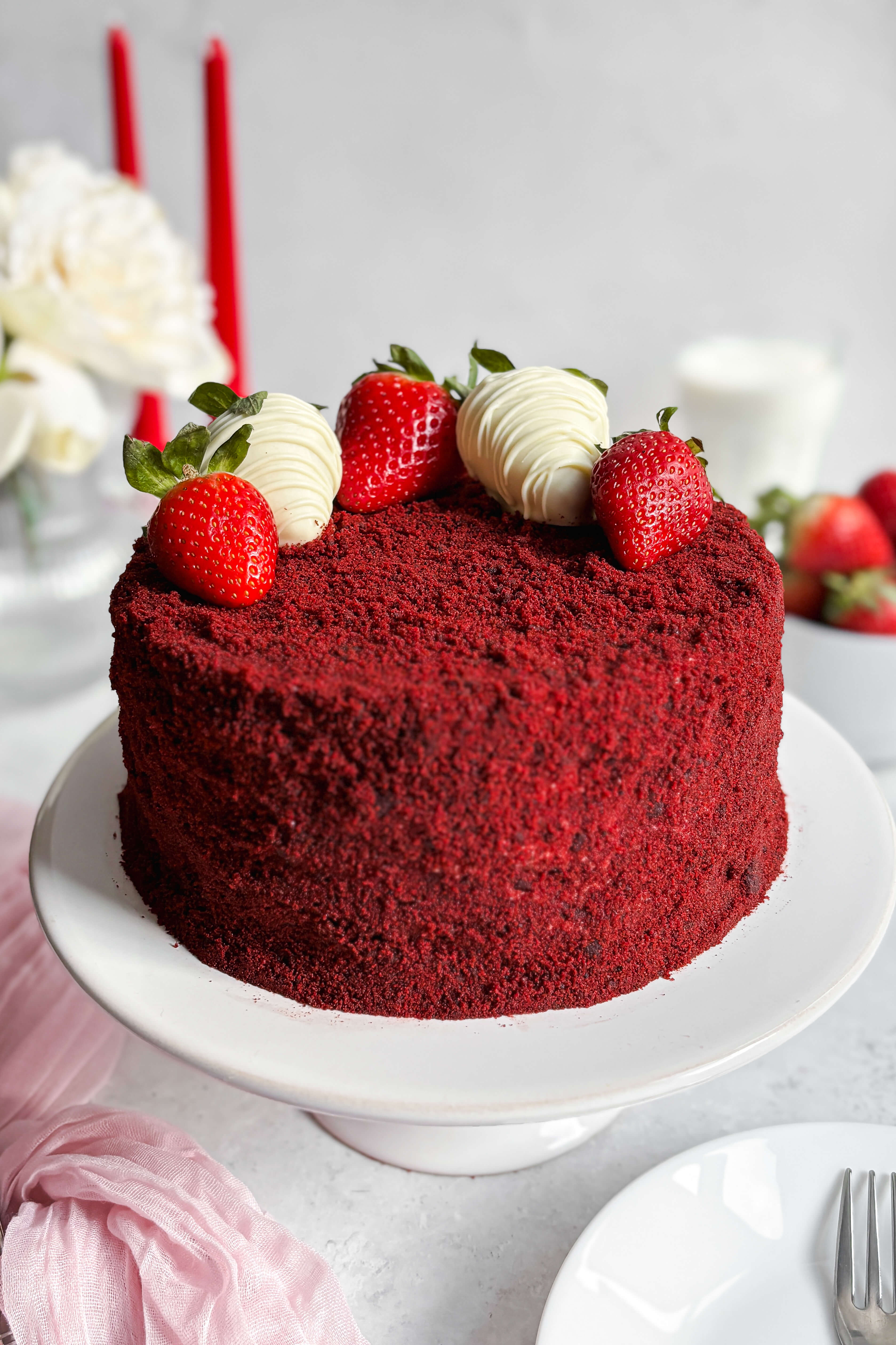 Cranberry Velvet Cake