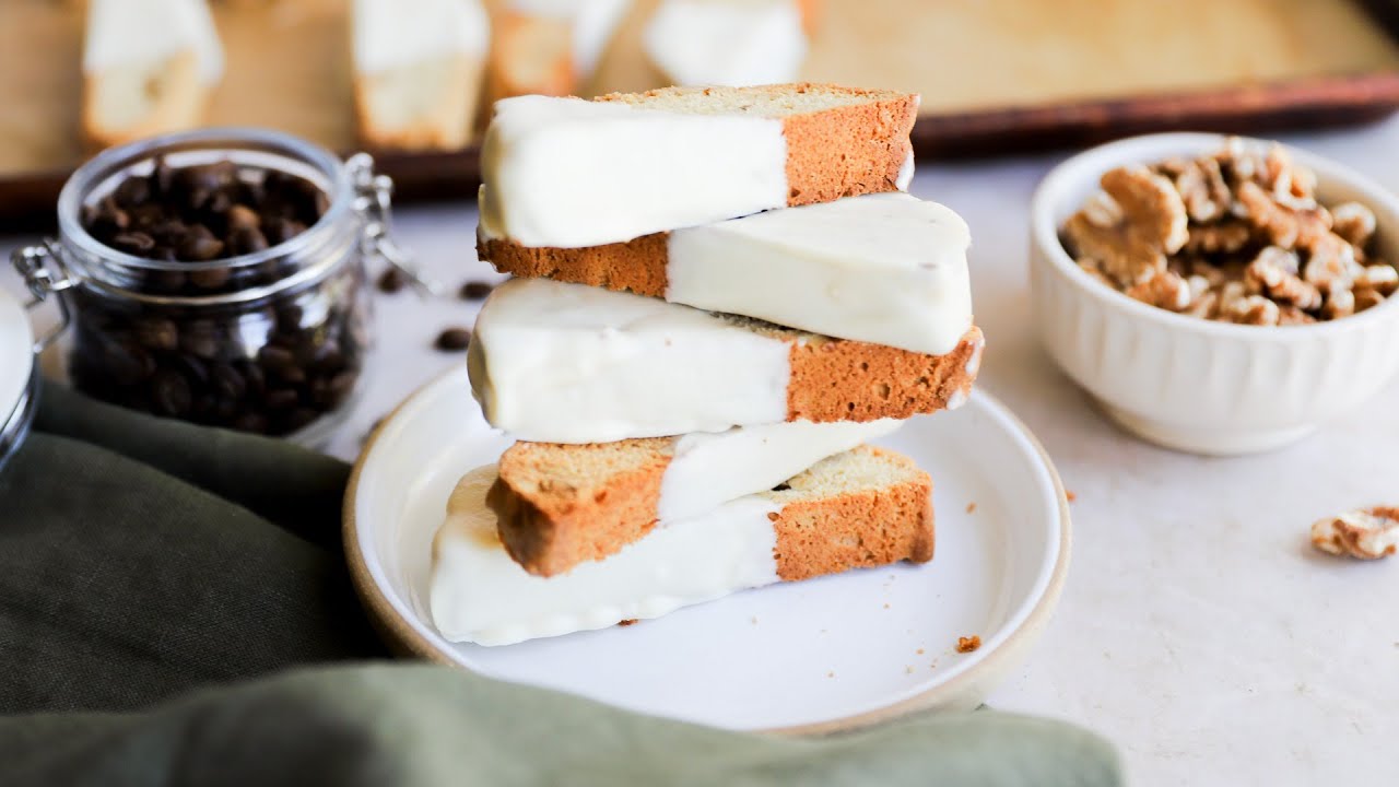 Espresso Walnut Biscotti
