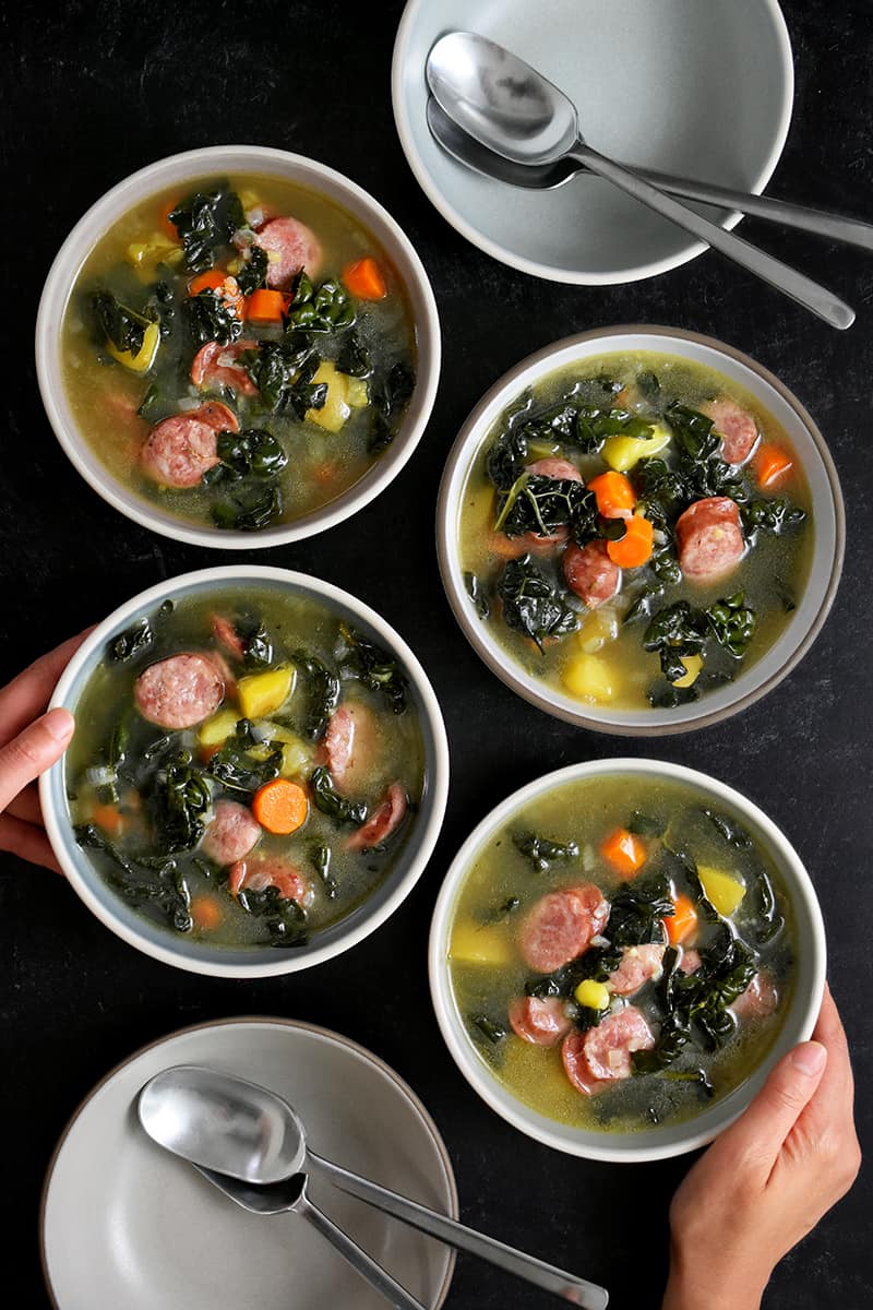 Portuguese Kale Sausage Soup