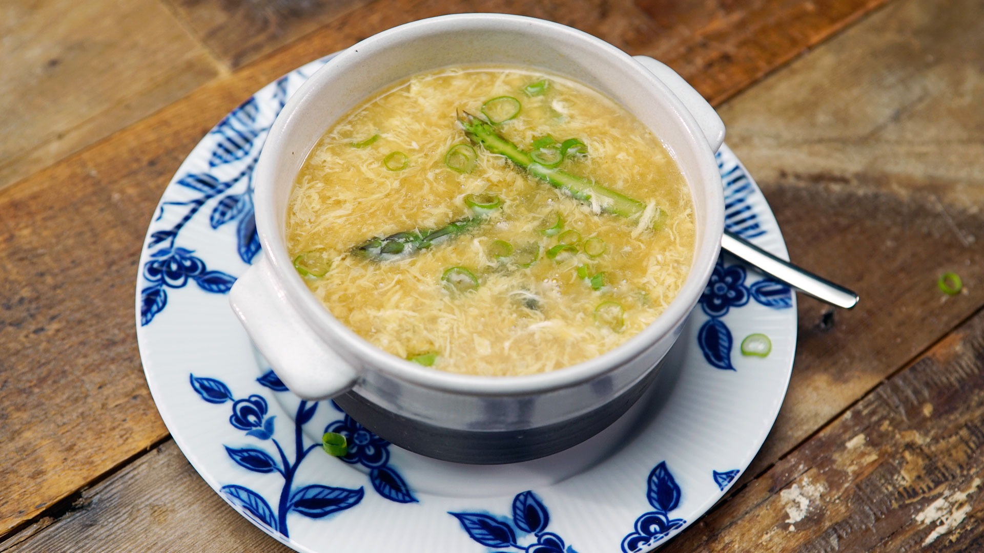 Asparagus and Egg Drop Soup