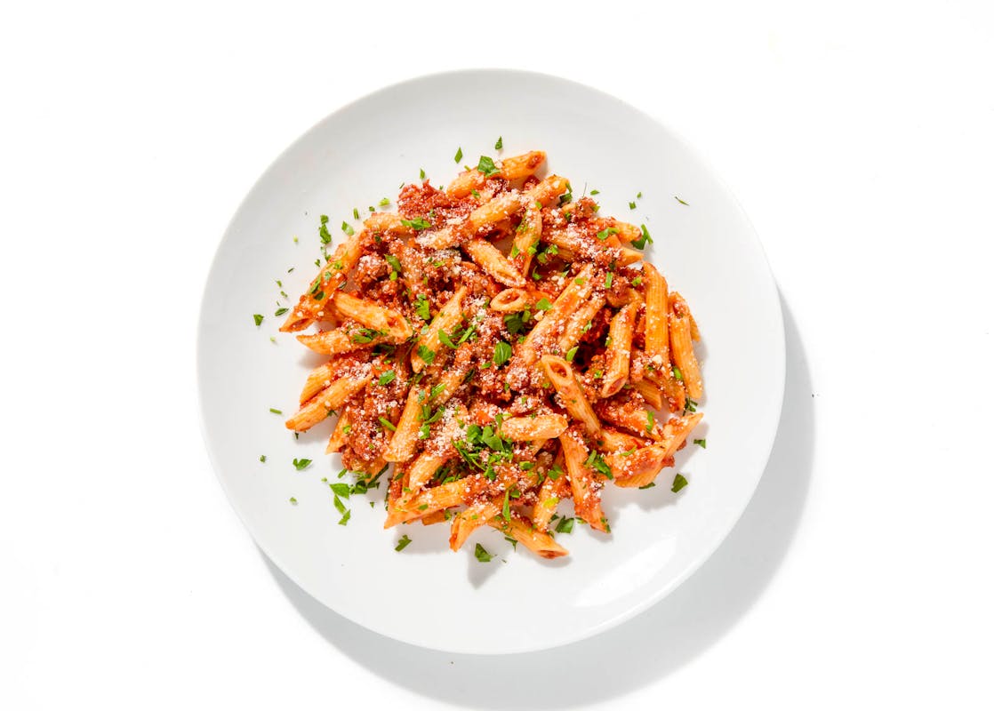 Spiced Steak Bolognese Penne