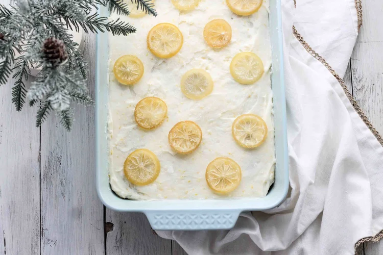 Lemon Ginger Snap Cake