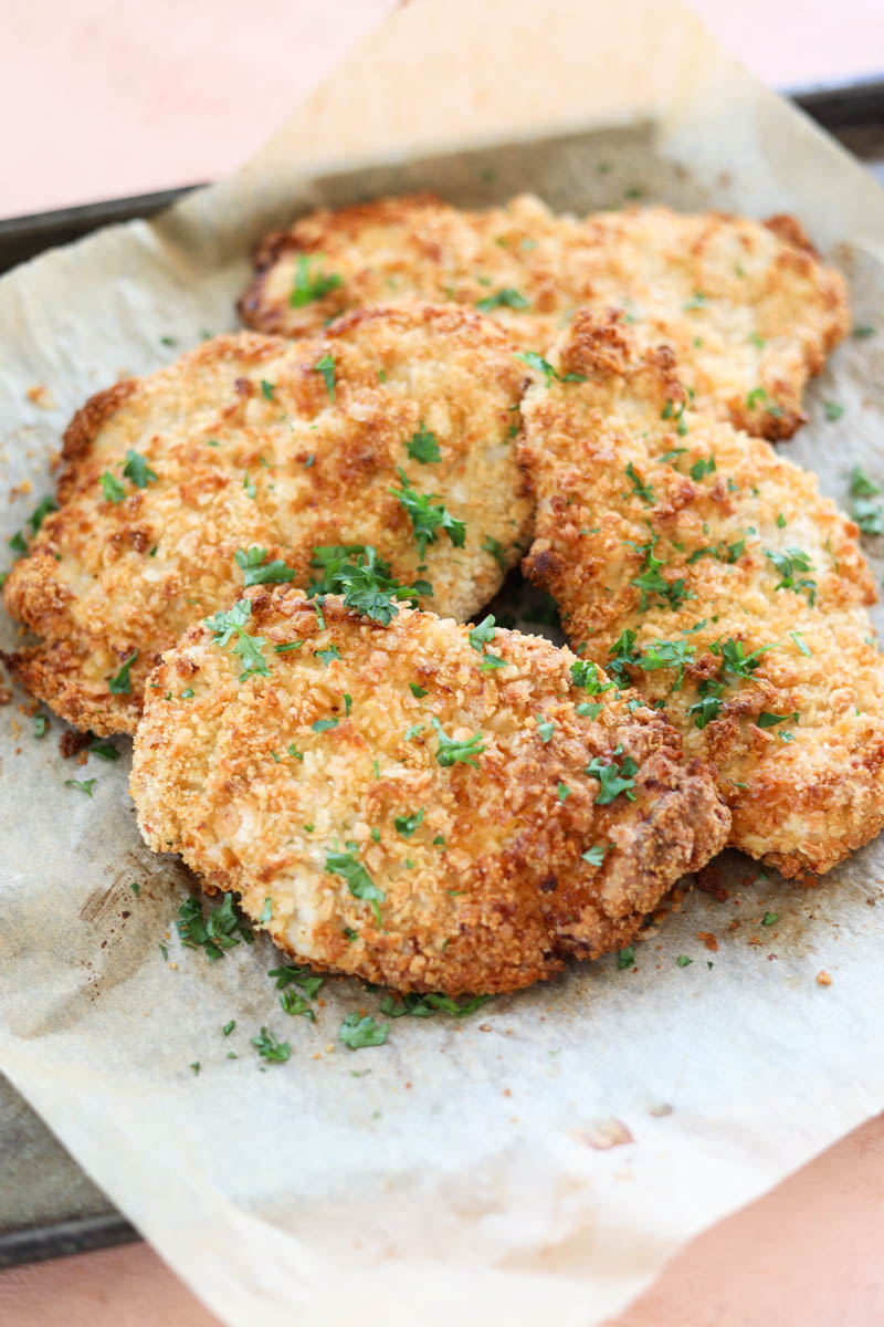 Crispy Panko Chicken Cutlets
