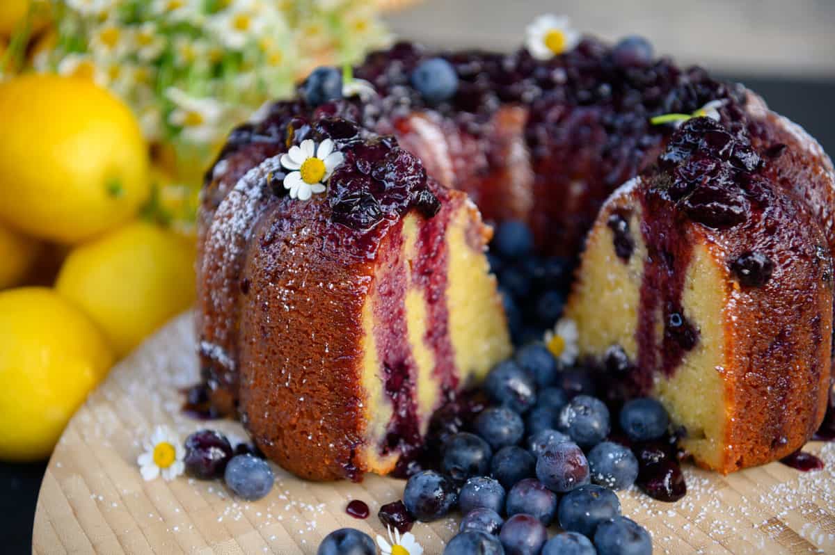 Blueberry Lemon Ricotta Mini Bundts