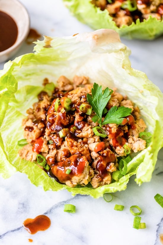 Asian Chicken Lettuce Cups