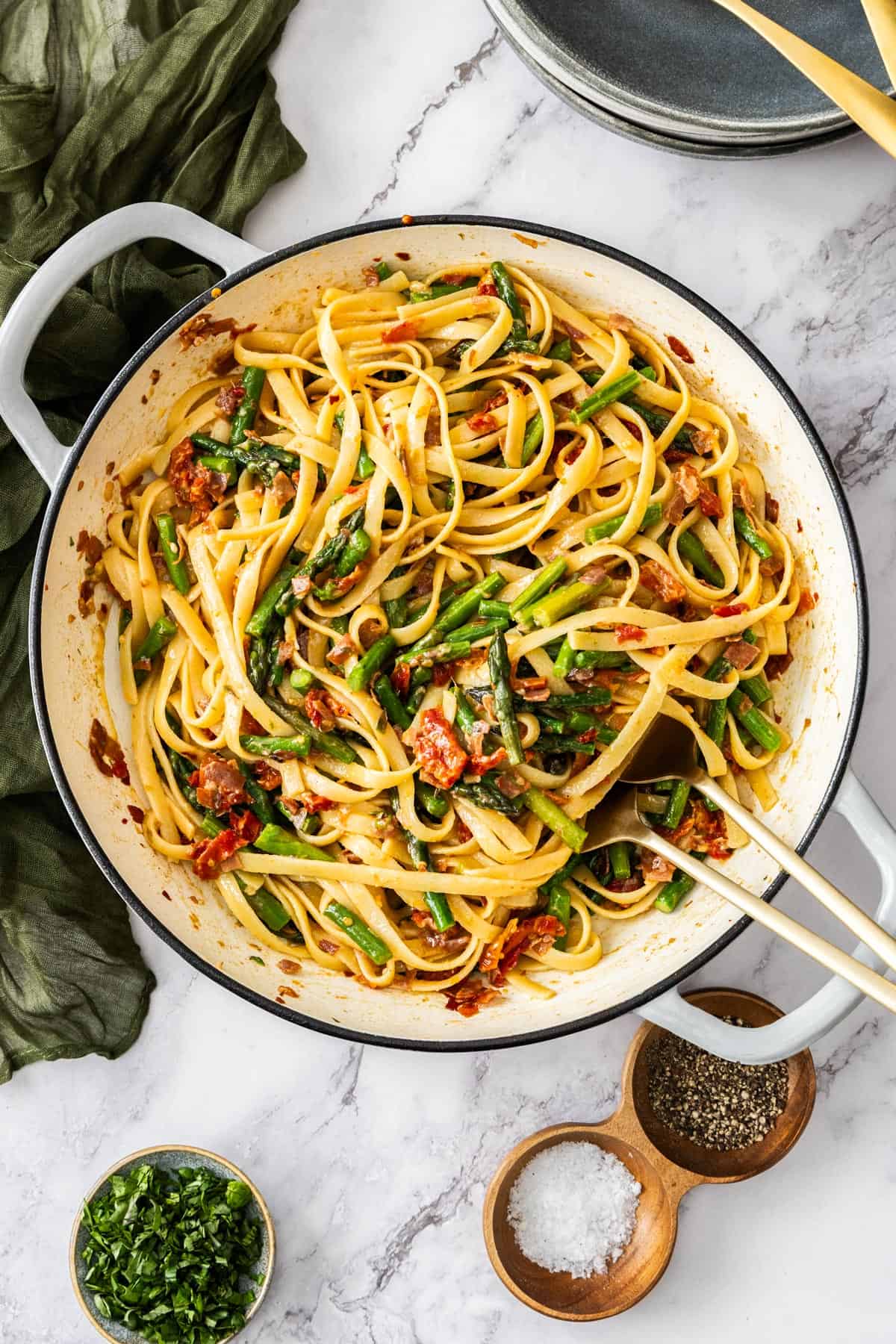 Asparagus Prosciutto Rigatoni