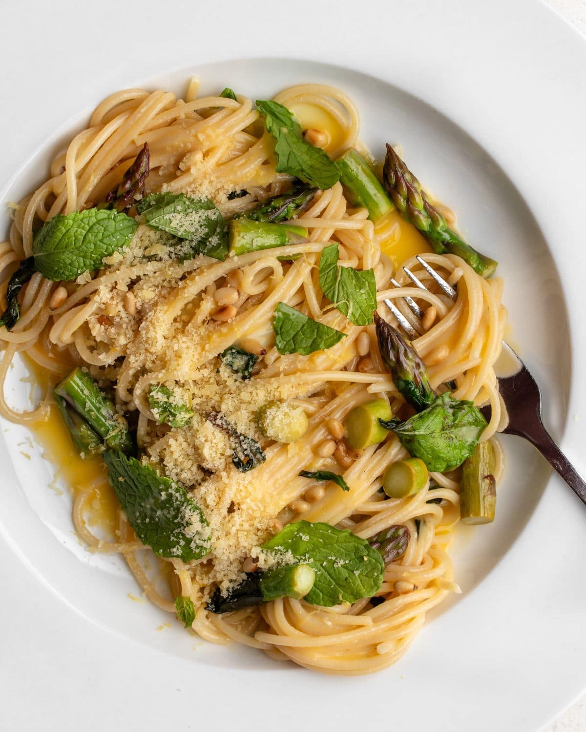 Lemon Butter Asparagus Pasta