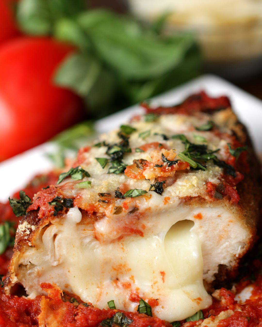 Parmigiana Stuffed Chicken Breast