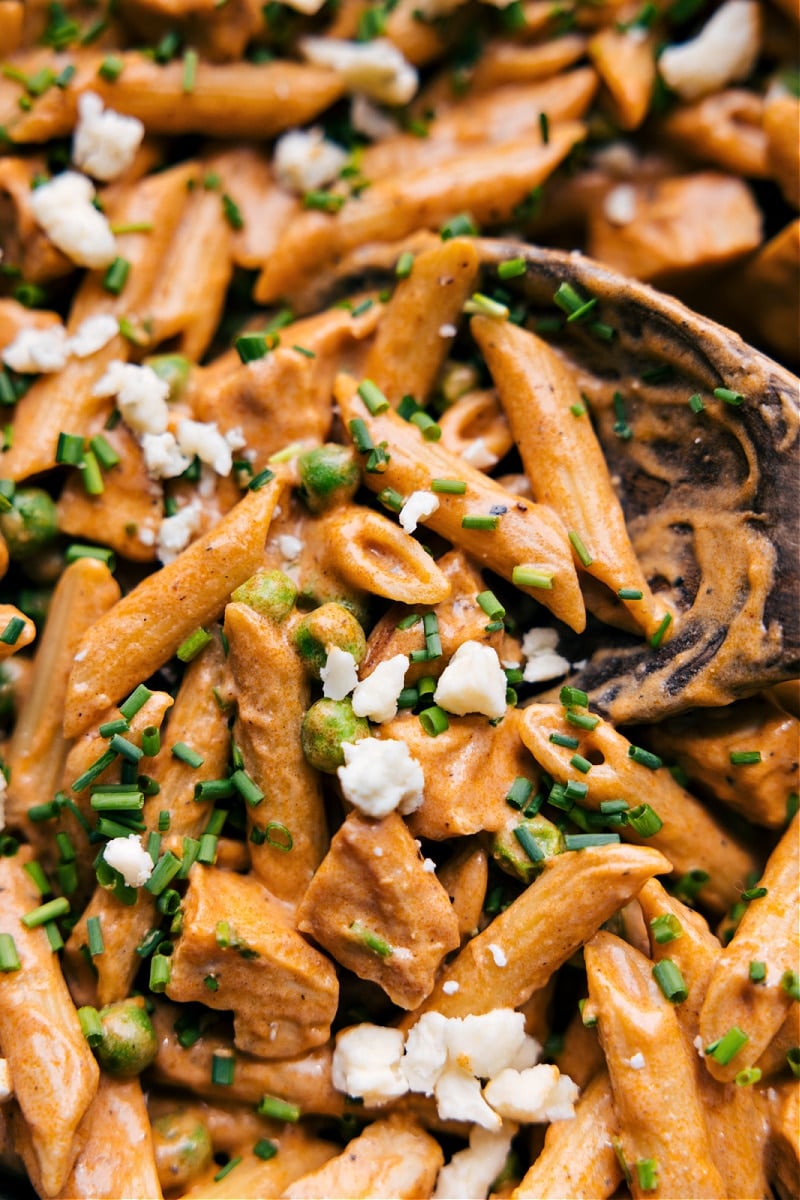 Buffalo Chicken Whole Wheat Pasta