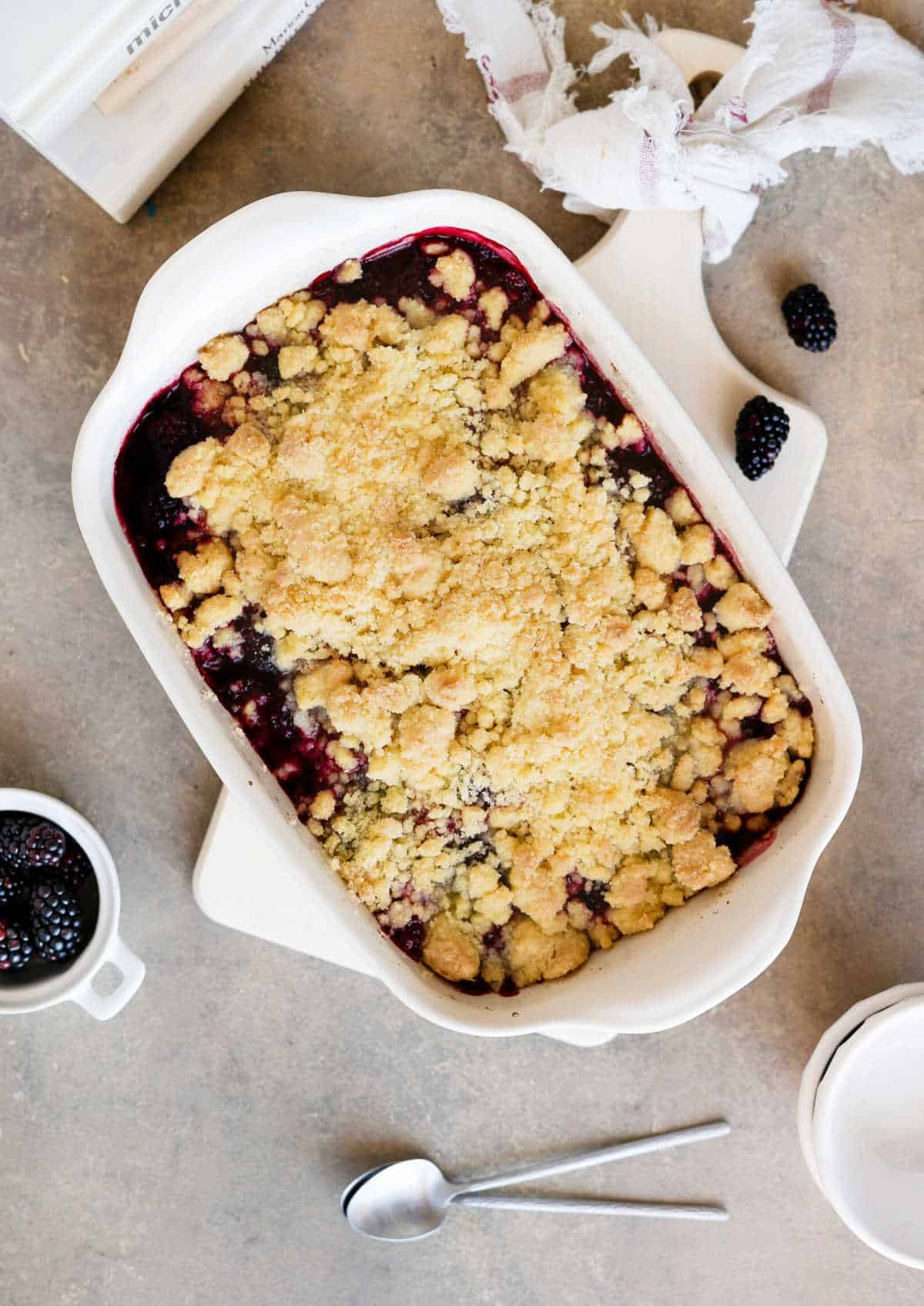 Blackberry Cobbler Dump
