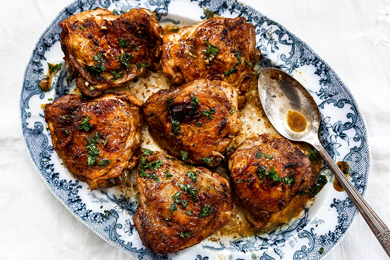 Balsamic Glazed Chicken Thighs