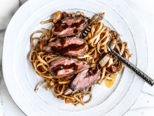 Balsamic Beef Spaghetti