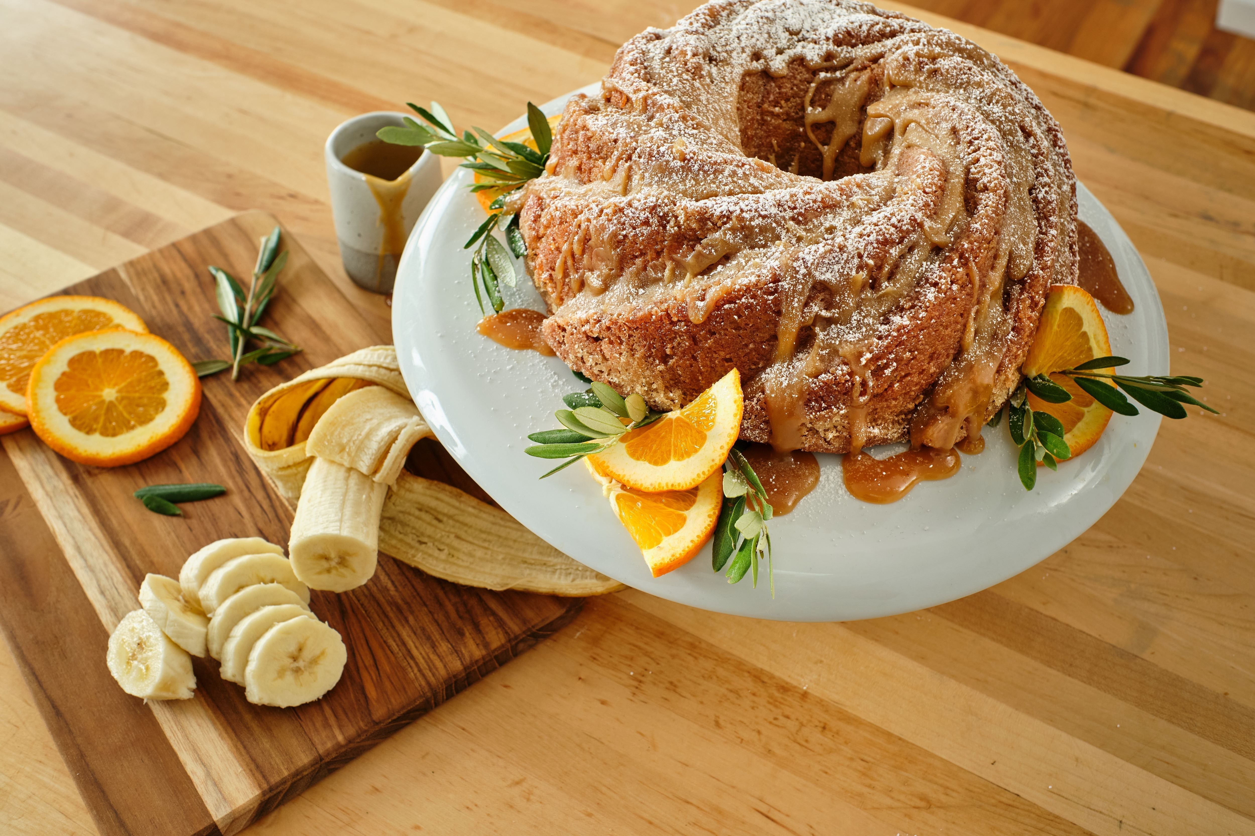 Banana Toffee Bundt Cake